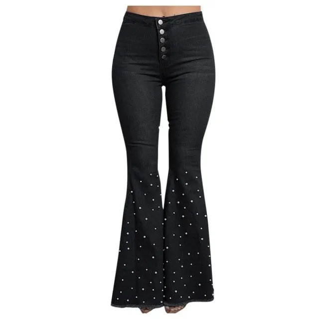 "Tonya" High Waist Flare Bellbottom Jeans