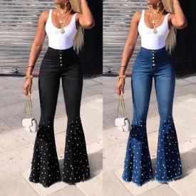 "Tonya" High Waist Flare Bellbottom Jeans