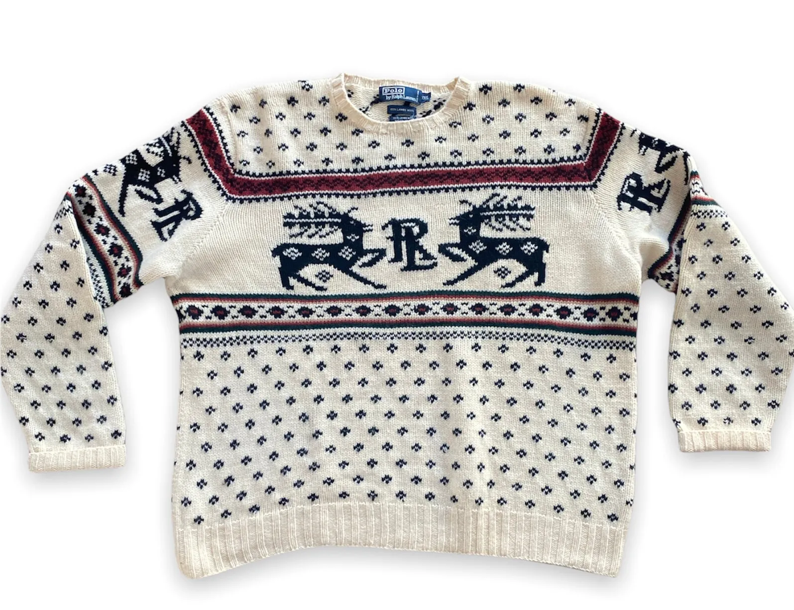 Ralph Lauren RL Christmas Knit Sweater Men XXL