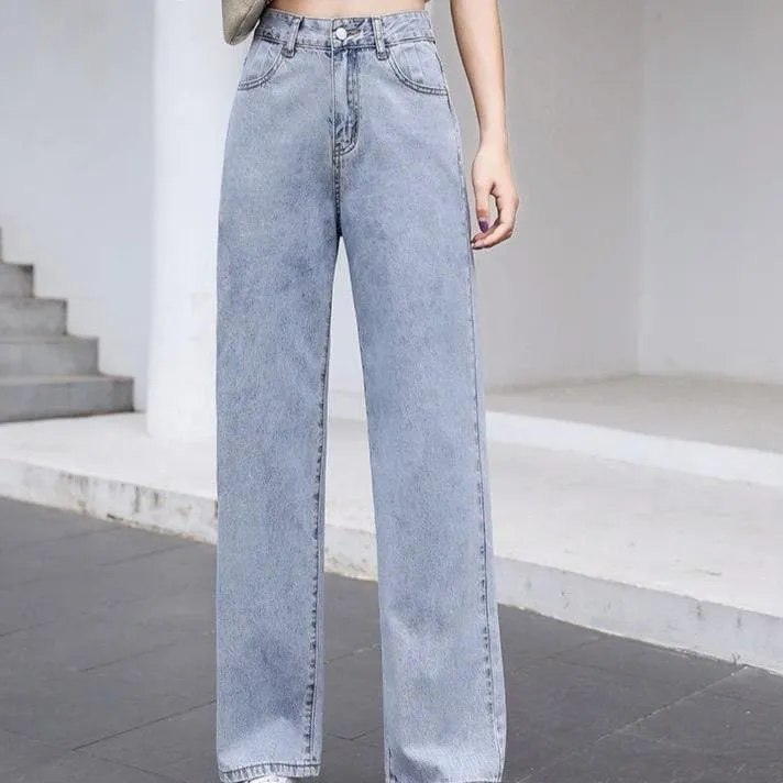 Straight High Waist Jeans