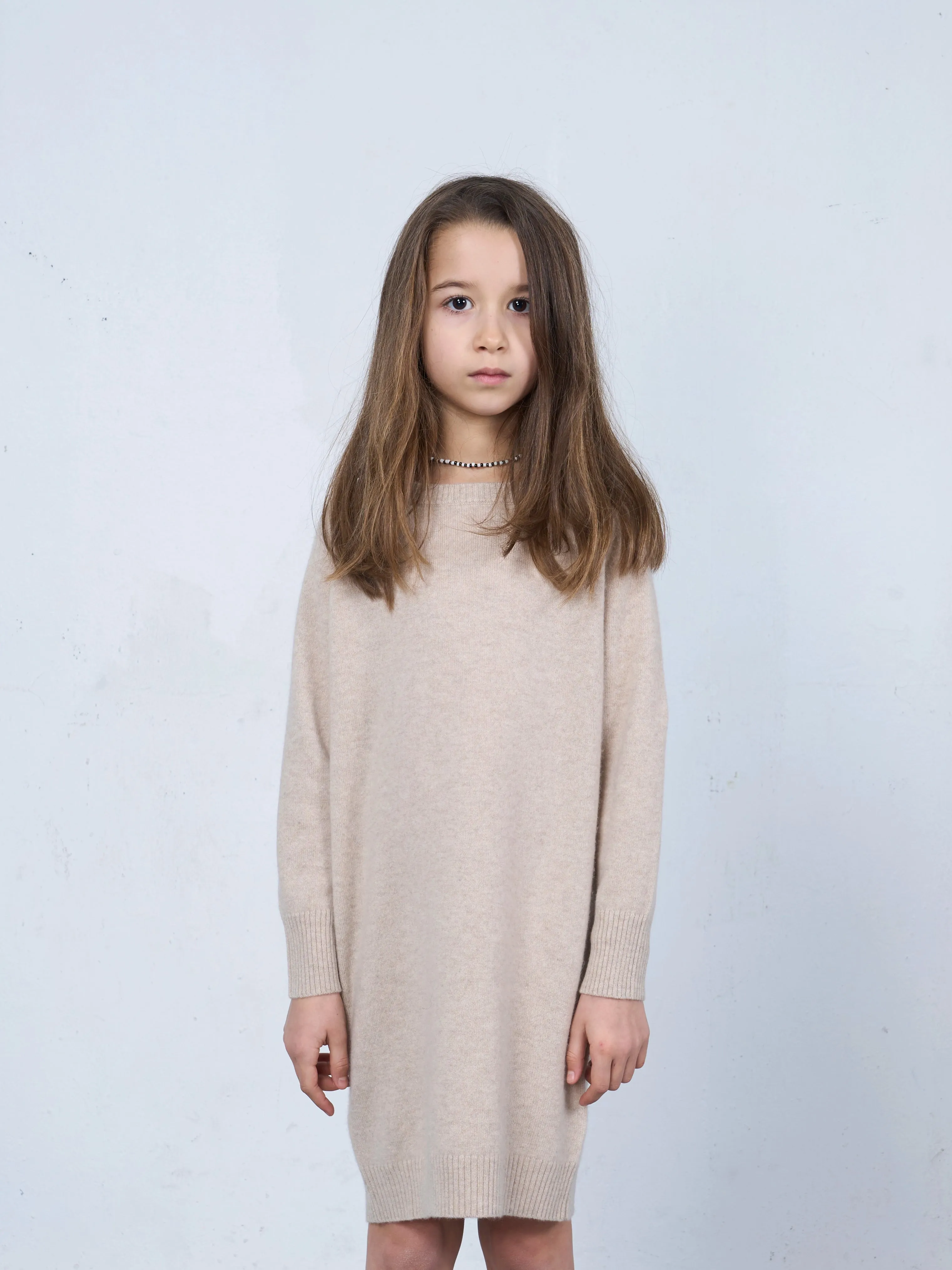 SWEATER DRESS BEIGE