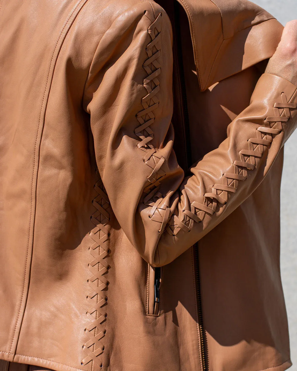 The Paddington Drape Jacket Golden Tan