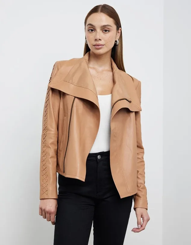 The Paddington Drape Jacket Golden Tan