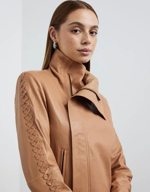 The Paddington Drape Jacket Golden Tan