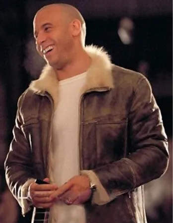 Vin Diesel XXX Leather Jacket with Fur