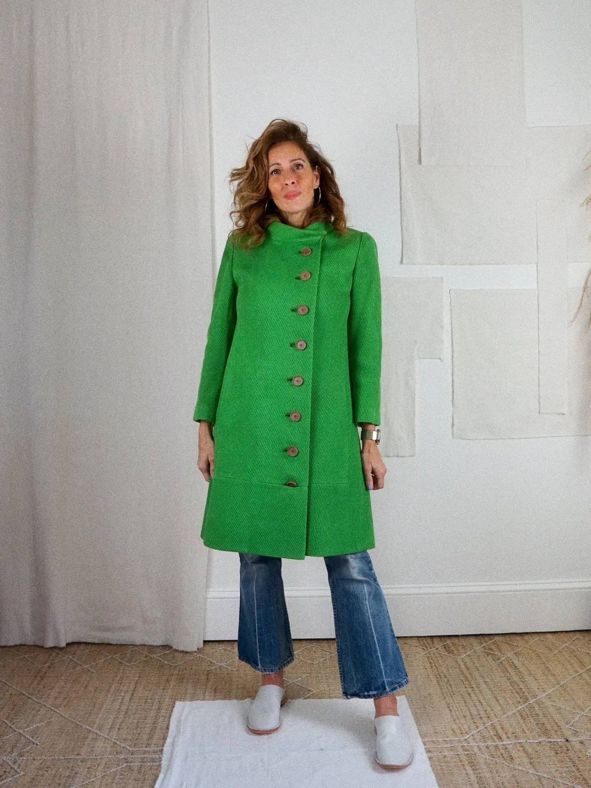 Vintage Shamrock Green Coat