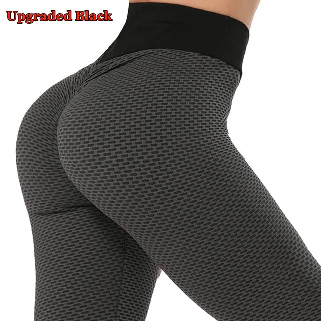 Wjczt Sexy Booty Leggings Women Textured Scrunch Butt Legging Fitness Sport Leggins Push Up Anti-Cellulite Gym Pants Women Clothes