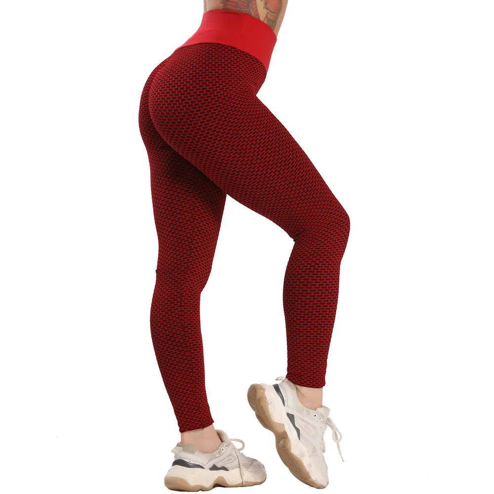 Wjczt Sexy Booty Leggings Women Textured Scrunch Butt Legging Fitness Sport Leggins Push Up Anti-Cellulite Gym Pants Women Clothes