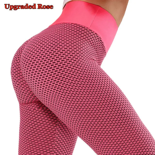 Wjczt Sexy Booty Leggings Women Textured Scrunch Butt Legging Fitness Sport Leggins Push Up Anti-Cellulite Gym Pants Women Clothes