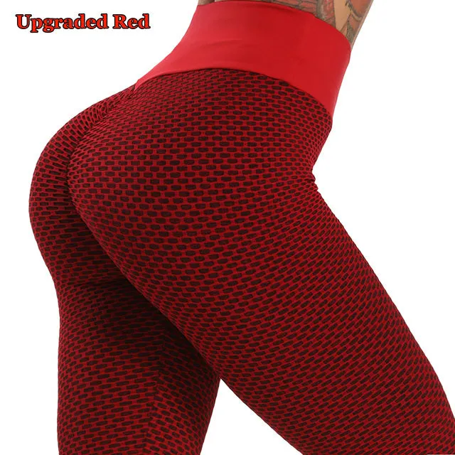 Wjczt Sexy Booty Leggings Women Textured Scrunch Butt Legging Fitness Sport Leggins Push Up Anti-Cellulite Gym Pants Women Clothes