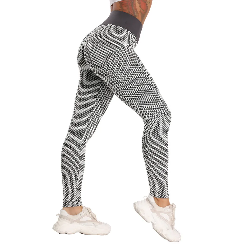 Wjczt Sexy Booty Leggings Women Textured Scrunch Butt Legging Fitness Sport Leggins Push Up Anti-Cellulite Gym Pants Women Clothes