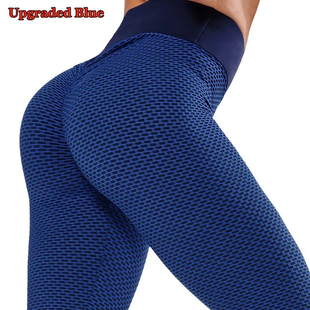 Wjczt Sexy Booty Leggings Women Textured Scrunch Butt Legging Fitness Sport Leggins Push Up Anti-Cellulite Gym Pants Women Clothes