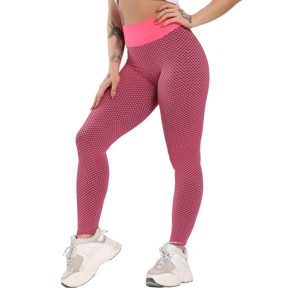 Wjczt Sexy Booty Leggings Women Textured Scrunch Butt Legging Fitness Sport Leggins Push Up Anti-Cellulite Gym Pants Women Clothes