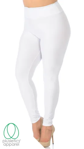 Yoga Leggings Extra Plus 18 - 30 - White