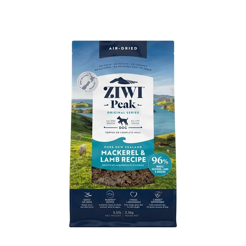 Ziwi Peak Air Dried Mackerel & Lamb Recipe Dry Dog Food