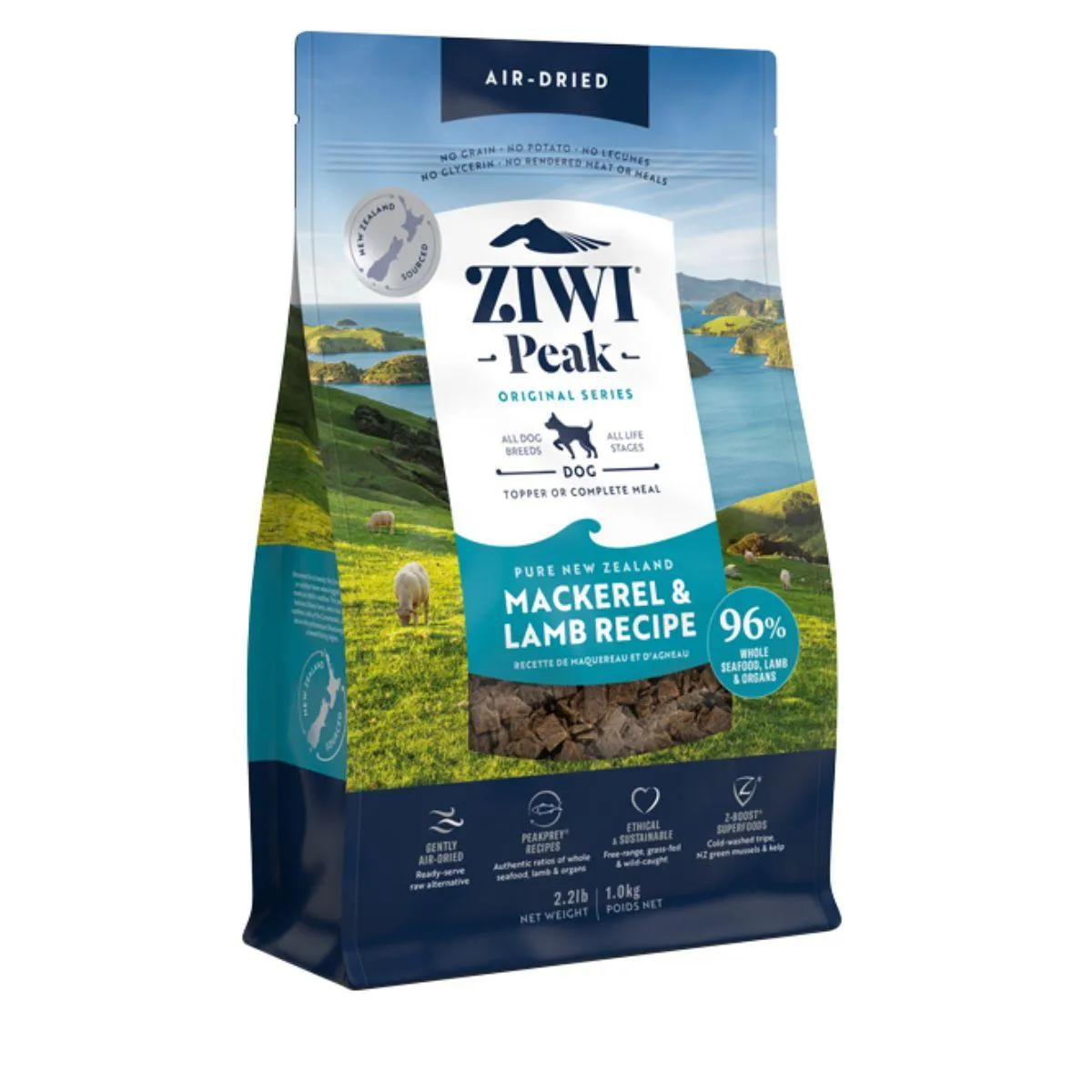 Ziwi Peak Air Dried Mackerel & Lamb Recipe Dry Dog Food