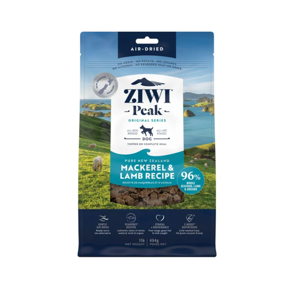 Ziwi Peak Air Dried Mackerel & Lamb Recipe Dry Dog Food